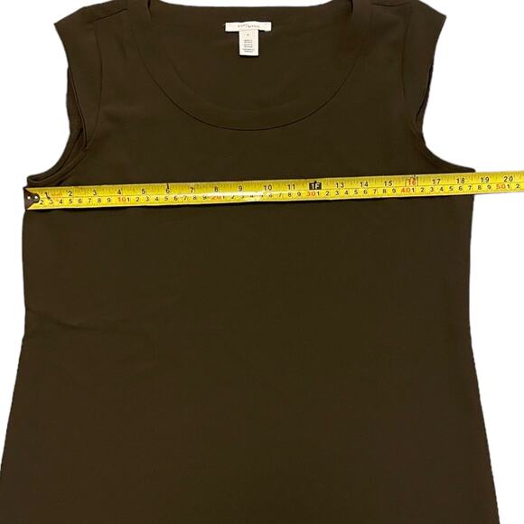 Daily Ritual Short Sleeve Brown Cap Sleeve Top Size 6 - Picture 4 of 4